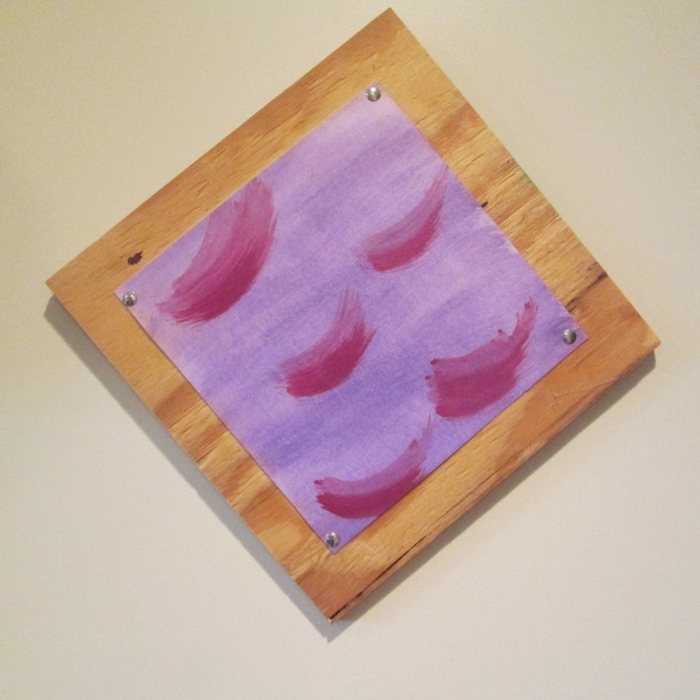 Jannm Creative 12" x 12" Abstract Wall Art Swirls